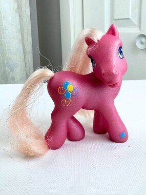 2005 G3 MLP Easter Pinkie Pie Vintage My Little Pony Tinsel Hair